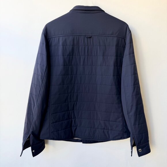 Brunello Cucinelli Quilted Nylon Shirt Jacket – Size M, Navy - Picture 4 of 14